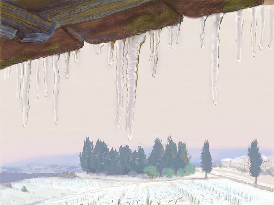 Icicles, winter of 2012, vico d’elsa